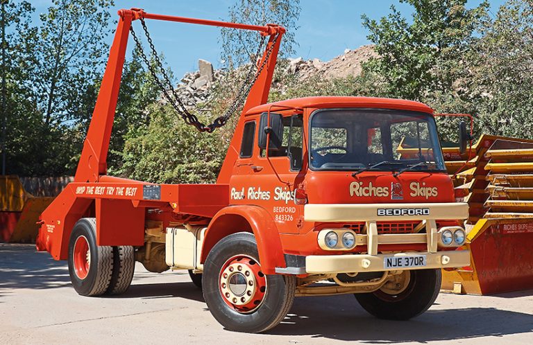 1976 Bedford KM skip lorry beautifully restored