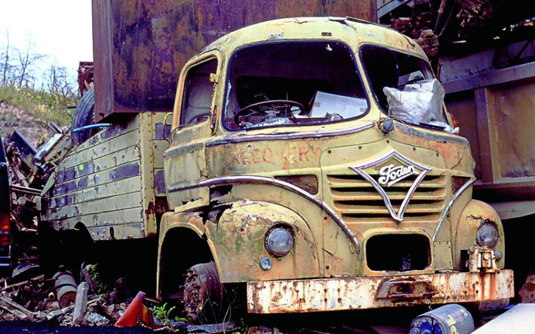 Amazing disused and derelict lorries in scrapyards