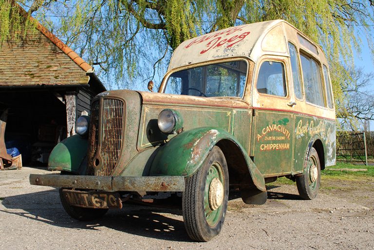 Fantastically original 1949 Jowett Bradford ice cream van